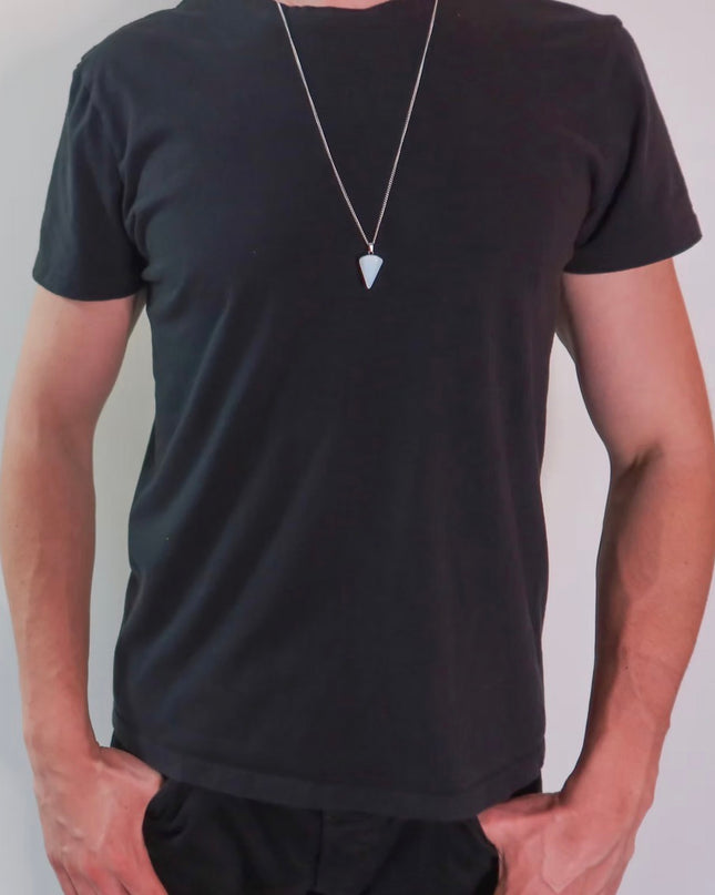 Equilibrium Necklace – Opalite Stone Pendulum