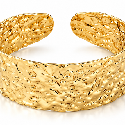 Earthbound Hammered Cuff