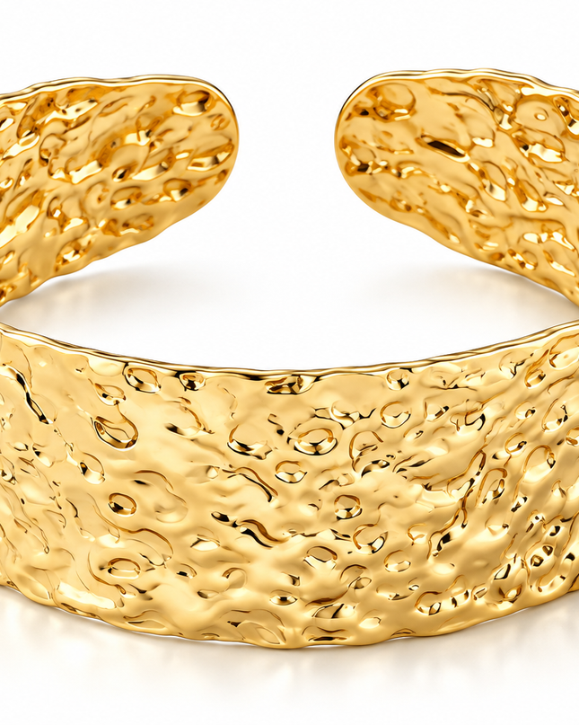 Earthbound Hammered Cuff