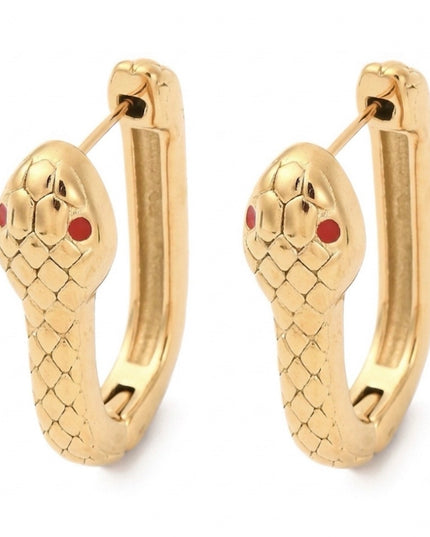 The Serpent Hoop Earrings