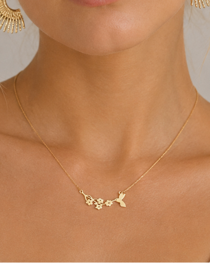 Hummingbird Necklace - The bridge between worlds.