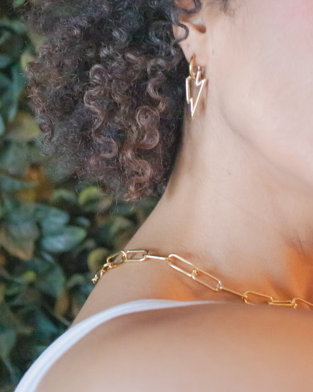 7 MM Paper Clip Chain Necklace