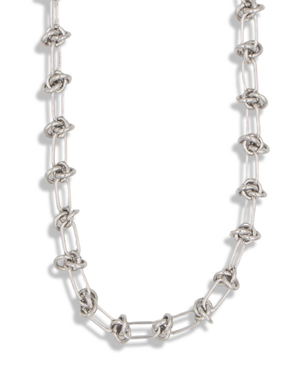 Eternal Bond Knot Chain – Bold Stainless Steel Necklace
