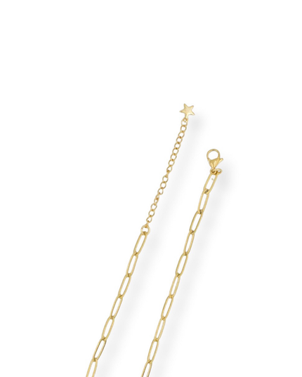 Baroque Pearl & Chain Necklace