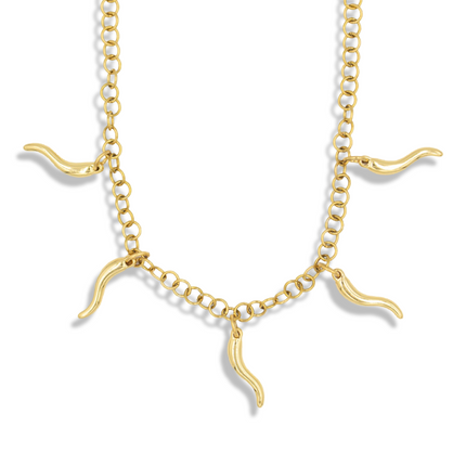 Collection image for: Yellow - 14 kt PVD PlatedStainless Steel Necklaces