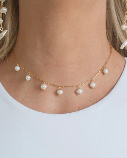 Pragathi Necklace - Freshwater Pearls