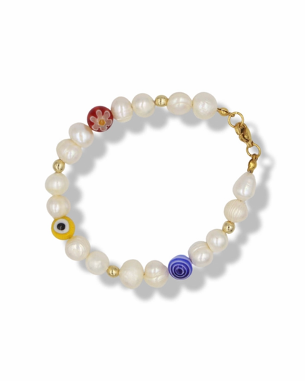 Boho Chic Bracelet – Organic Pearls