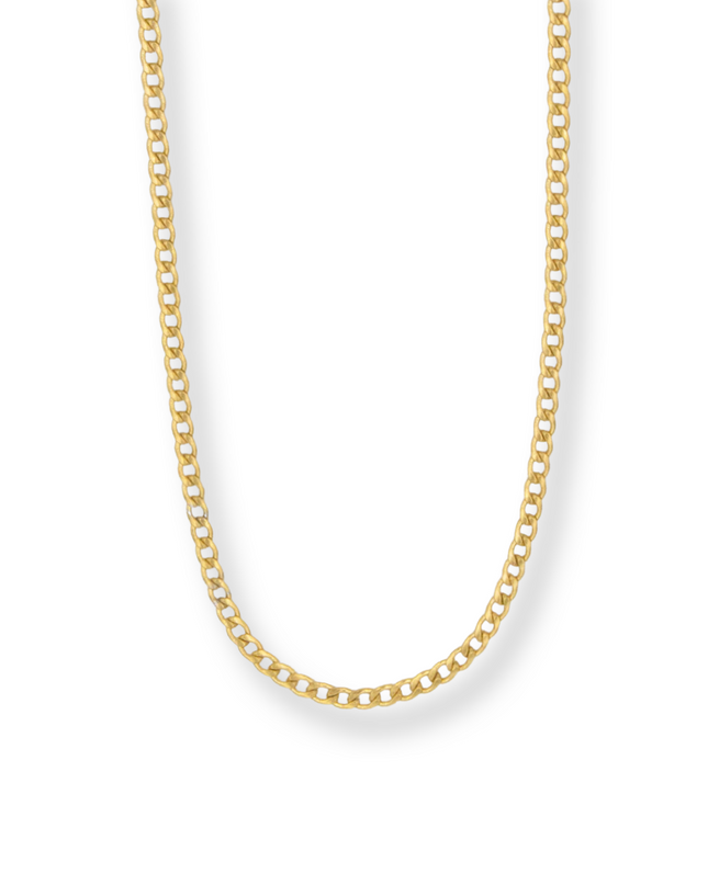 3 MM Curb Chain Necklace