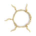 One Size - Extendable Chain / Yellow - 14kt Gold Plated Stainless Steel