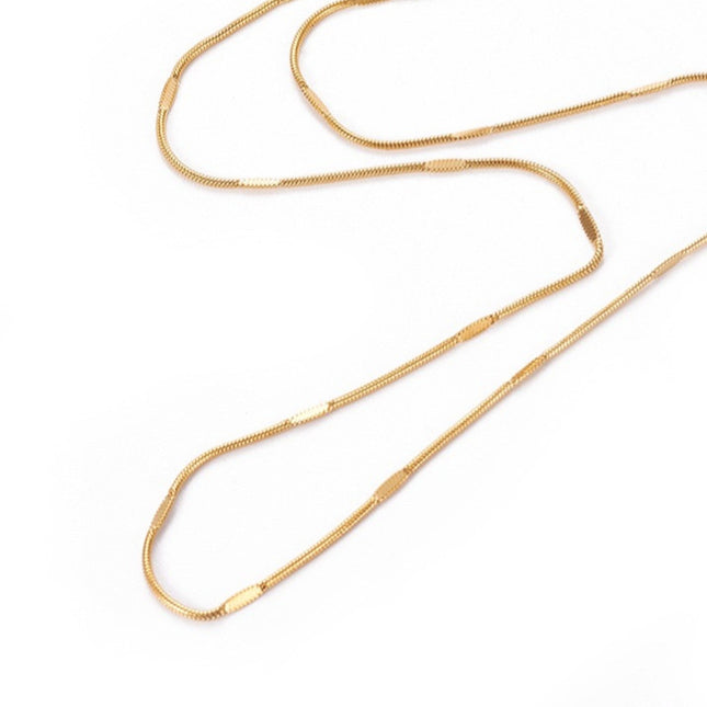 1.5 MM Pressed Snake Chain Necklace