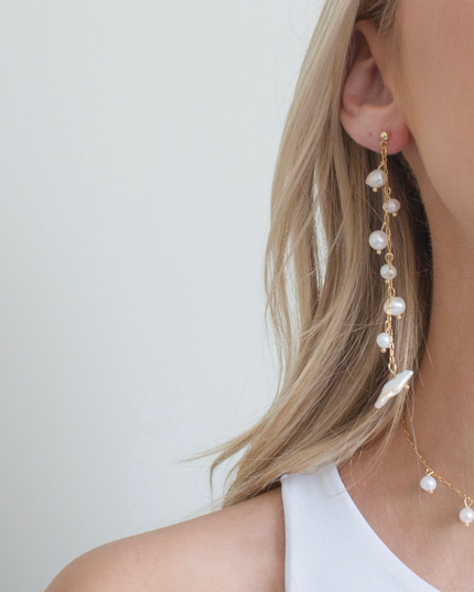 Pragathi Pearl Dangle Earrings