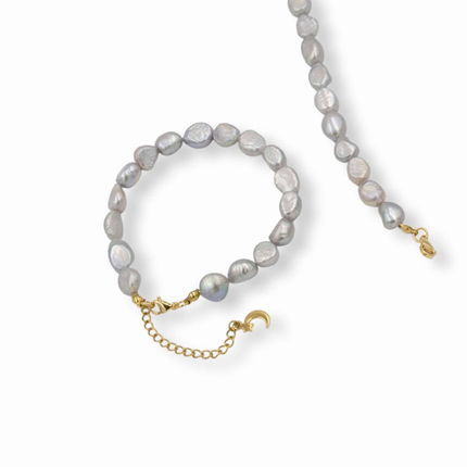Ethereal Glow Bracelet – Organic Pearls