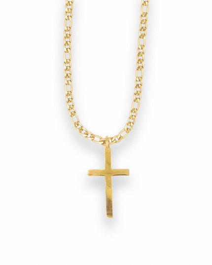 Classic Cross Necklace – 14k Gold Plated Stainless Steel