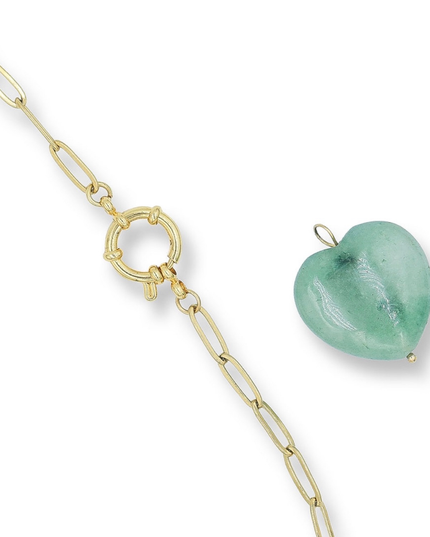 Luckiest Girl Necklace - Green Aventurine