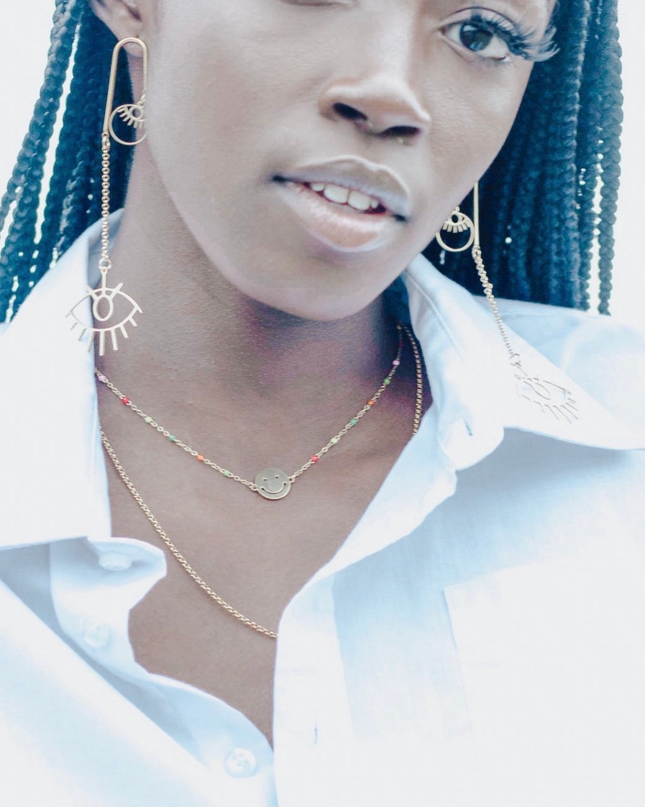 Bruja  Evil Eye Dangle Earrings