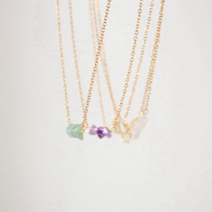 A Touch of Balance Necklace – Available in Six Healing Gemstones