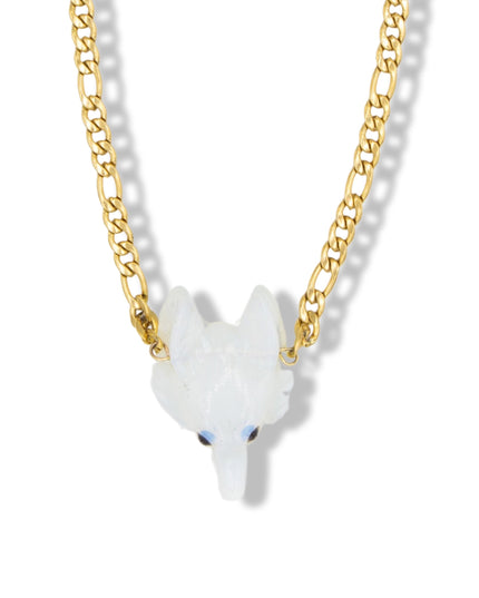 Women Who Run With The Wolves Necklace - Rose Quartz