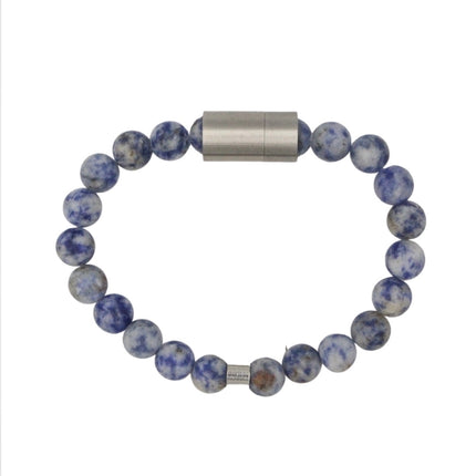 Bracelet Serenity Suit - Pierre de Jaspe Tachetée Bleue
