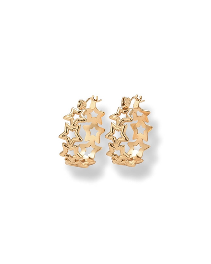 Stars In My Eyes Hoop Earrings