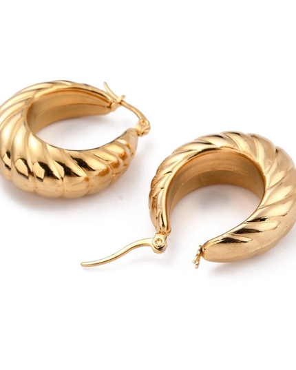 Emma Round Hoop Earrings