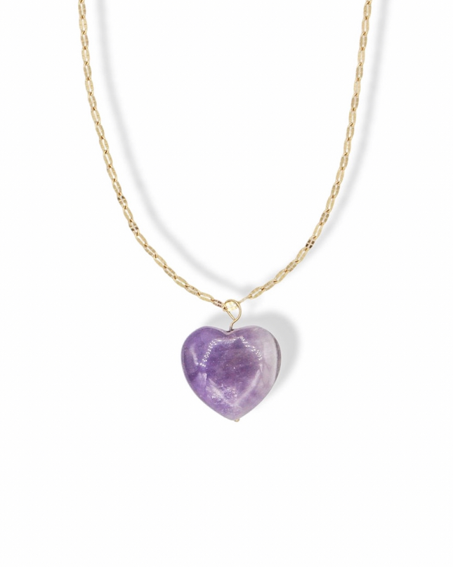 I Am Peace Necklace – Amethyst Stone