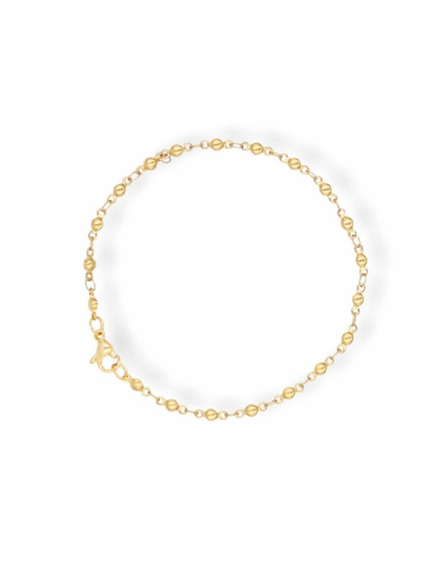 3 mm Beaded Chain Bracelet