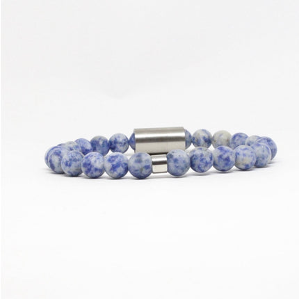 Bracelet Serenity Suit - Pierre de Jaspe Tachetée Bleue