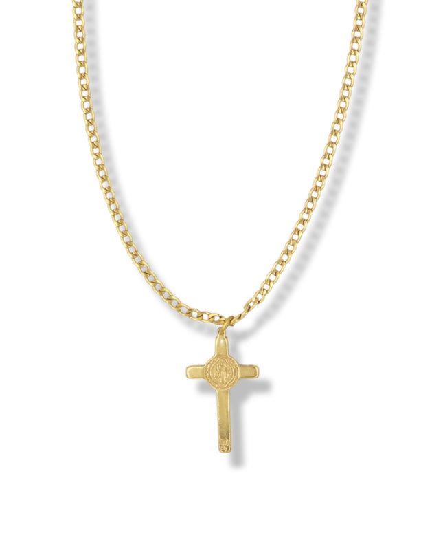 Spiritual Weapon Necklace - Saint Benedict Cross