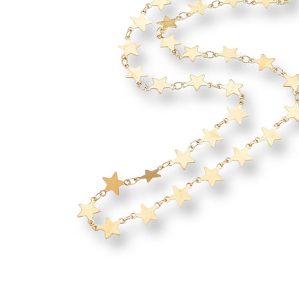 7MM Stars By The Yard Chain Necklace