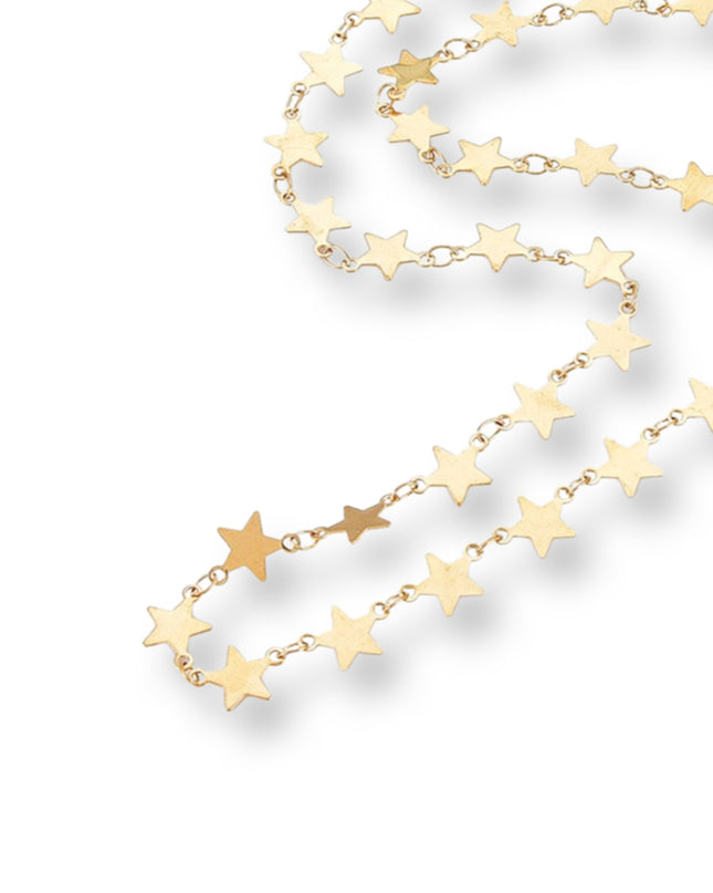 7MM Stars By The Yard Chain Necklace
