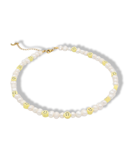 Happy Is My Choice Necklace - Freshwater Pearls