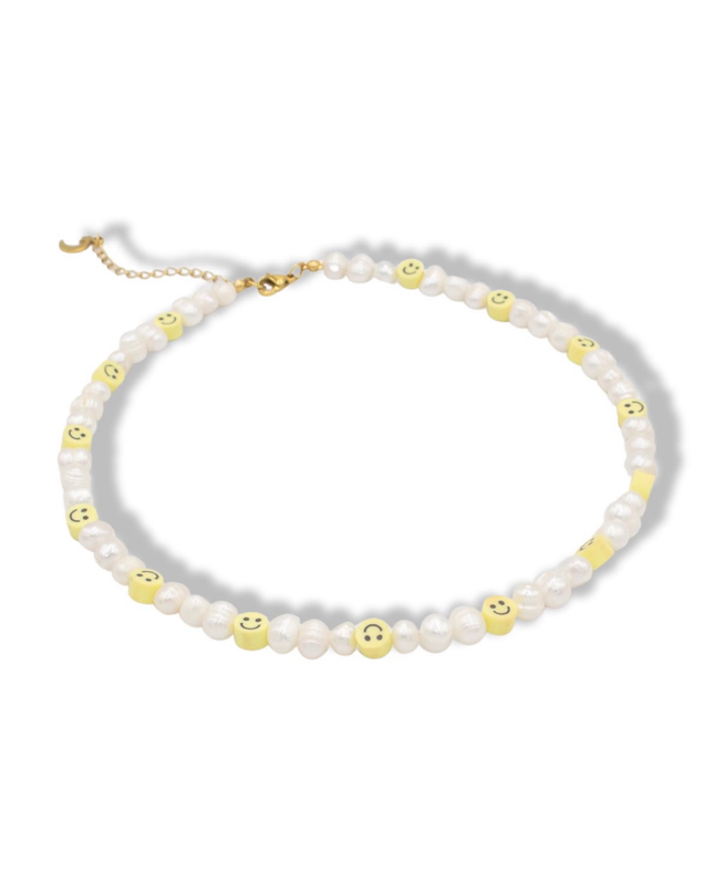 Happy Is My Choice Necklace - Freshwater Pearls