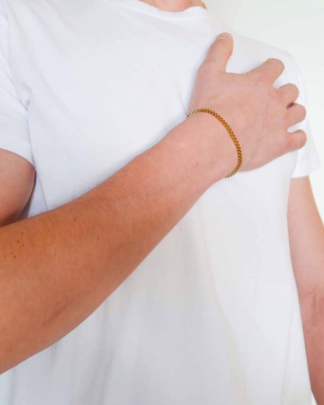 2 mm Box Chain Bracelet