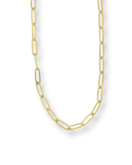 4 MM Paper Clip Chain Necklace