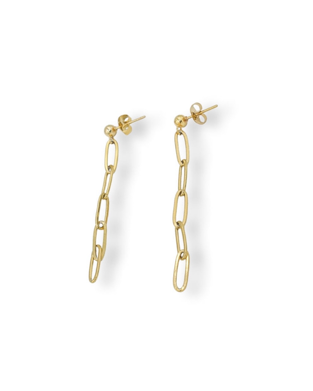 Paper Clip Chain Earrings