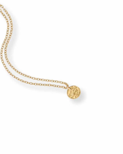 Timeless Hand-Hammered Mini Disc Necklace