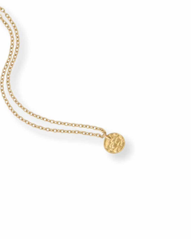 Timeless Hand-Hammered Mini Disc Necklace