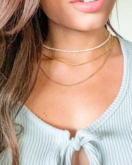 2 MM Square Snake Chain Necklace