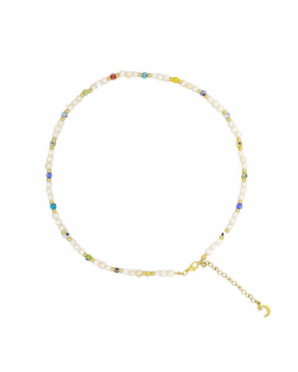 Evil Eyes Go Away Freshwater Pearl Necklace – 4MM