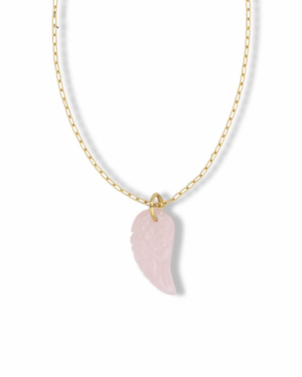 Love Angel Necklace – Rose Quartz Crystal