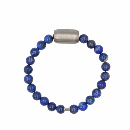 Bracelet Immunité – Lapis Lazuli + Acier Inoxydable