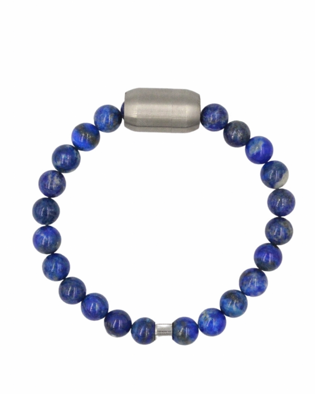 Immunity Bracelet – Lapis Lazuli + Stainless Steel