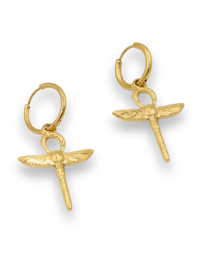 The Key Of Life Hoop Earrings