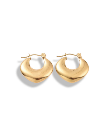 Geometrical Mini Half Hoop Earrings