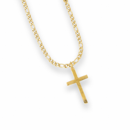Classic Cross Necklace – 14k Gold Plated Stainless Steel