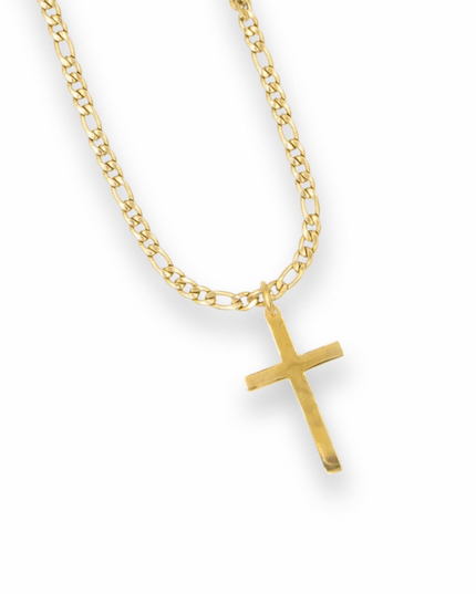 Classic Cross Necklace – 14k Gold Plated Stainless Steel
