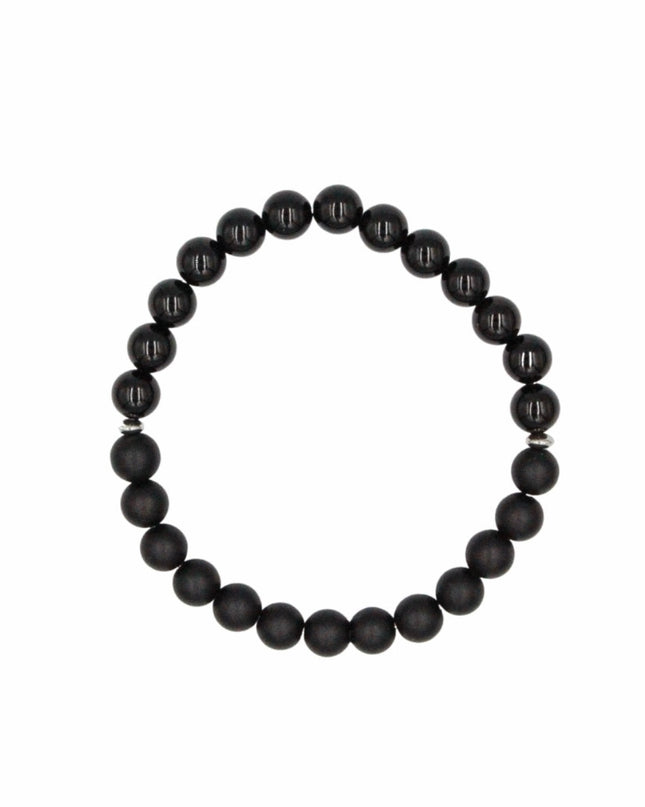 Stamina & Vigor Bracelet – Onyx + Stainless Steel