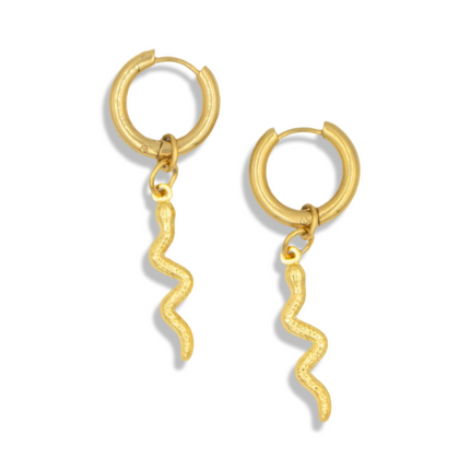 The Serpent’s Path Hoop Earrings – Embrace Transformation
