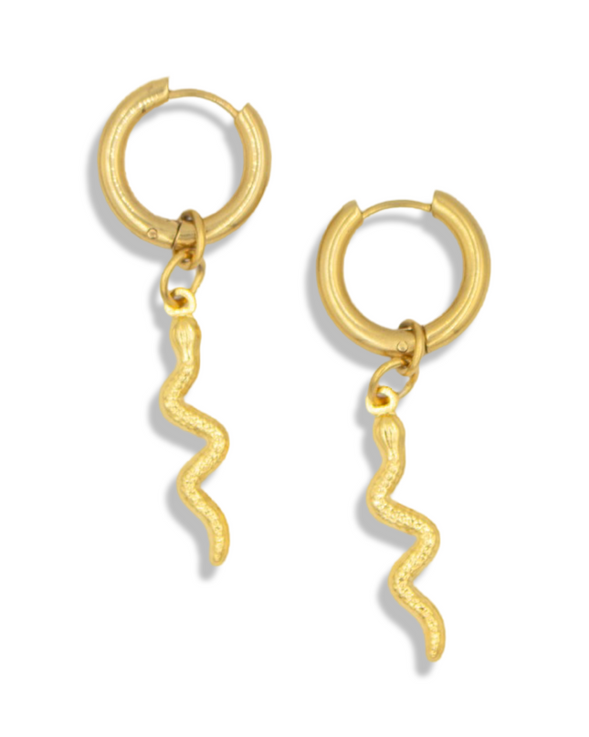 The Serpent’s Path Hoop Earrings – Embrace Transformation