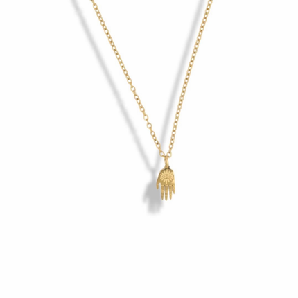 Dainty Hamsa Hand Talisman Necklace
